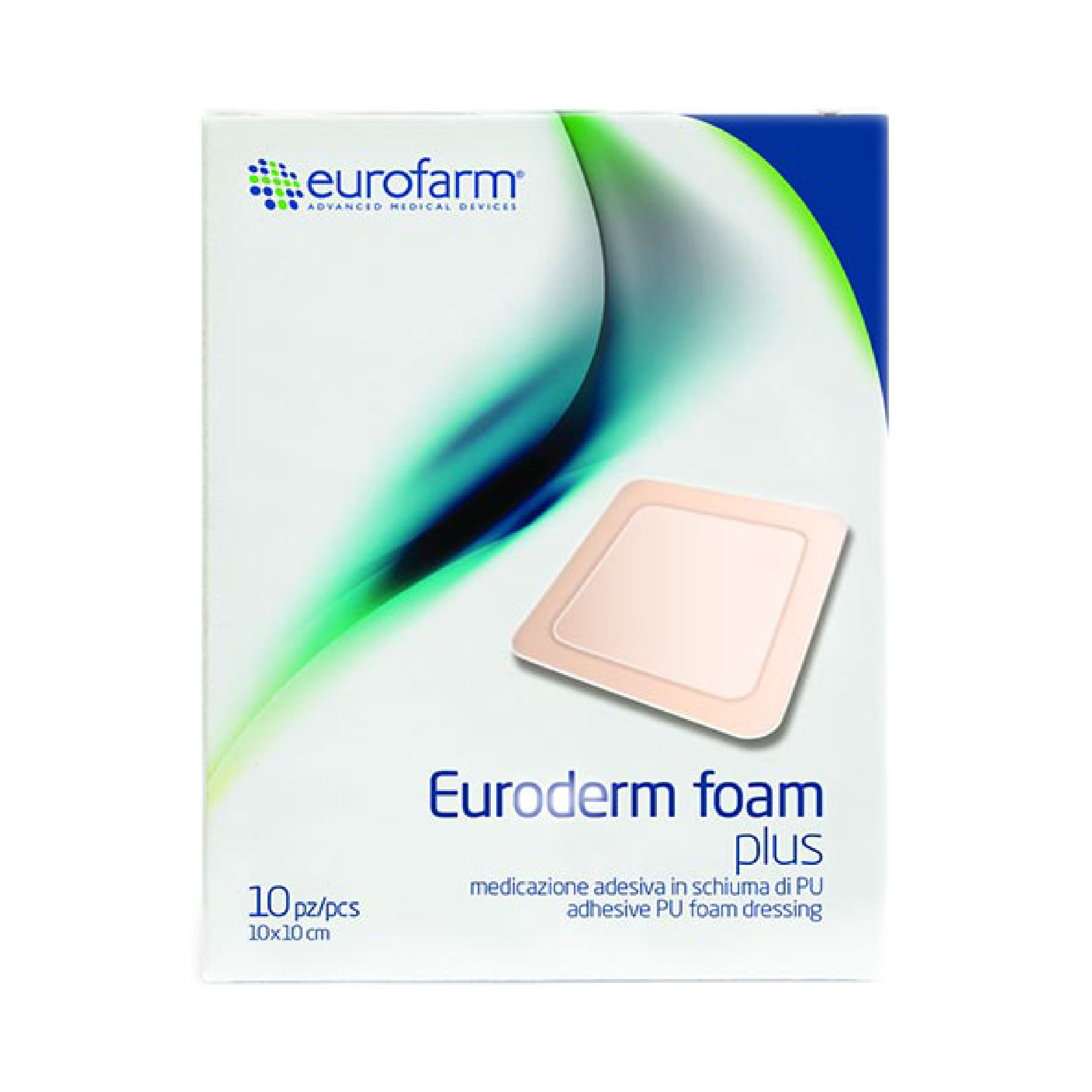 پانسمان یوروفارم مدل EURODERM FOAM P 10.10 بسته 10 عددی