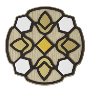 زیربشقابی و زیرقابلمه ای طرح کاشی کد 03