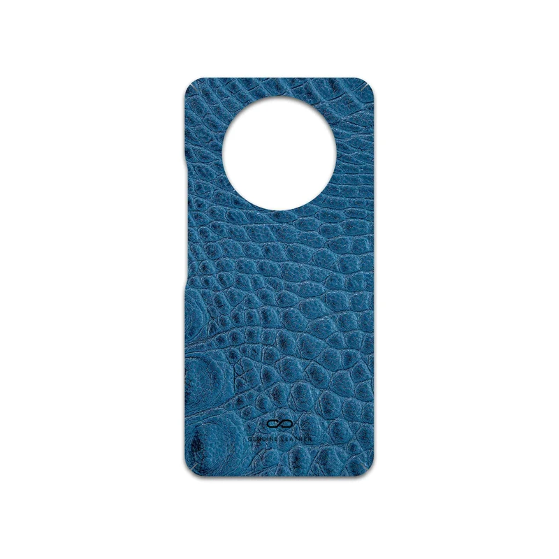 برچسب پوششی ماهوت مدل Blue-Crocodile-Leather مناسب برای گوشی موبایل آنر X9 5G