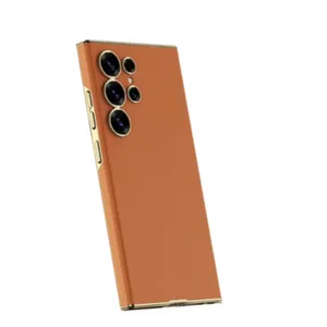 کاور جی کی کی طرح electroplated leather curved مناسب برای گوشی موبایل سامسونگ Galaxy S25 ultra