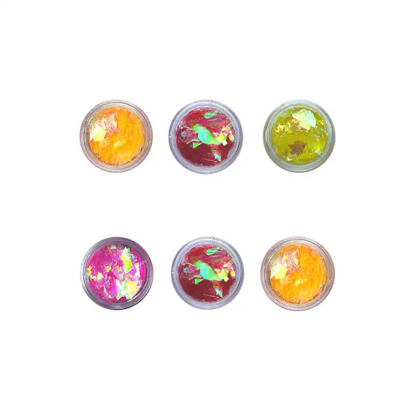 تزیین ناخن مدل شفق قطبی 01 مجموعه 6 عددی