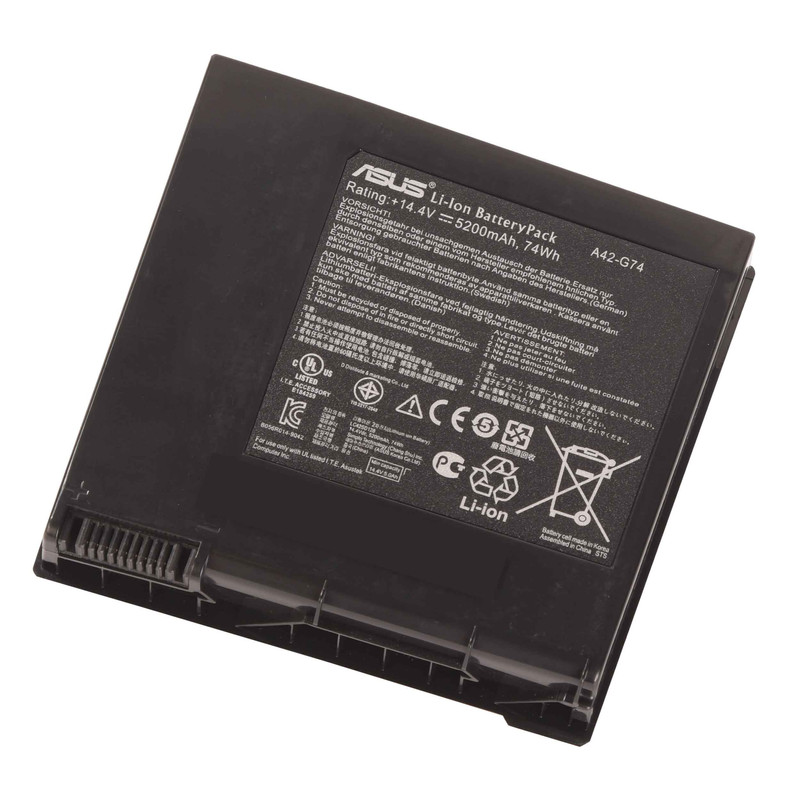  باتری لپ تاپ 6 سلولی مدل A42-G74 مناسب برای لپ تاپ ایسوس G74Sx	