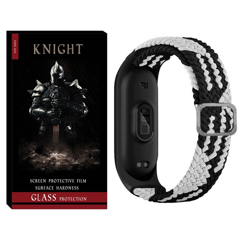بند نایت مدل Mixed Braided KT مناسب برای ساعت هوشمند شیائومی Mi band 7