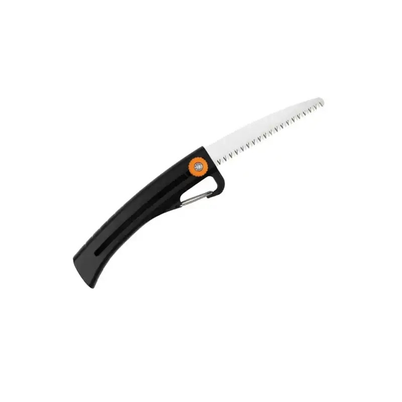 اره تاشو فیسکارس مدل SW16 Garden Saw با تیغه ثابت از کربن استیل برای برش چوب و باغبانی