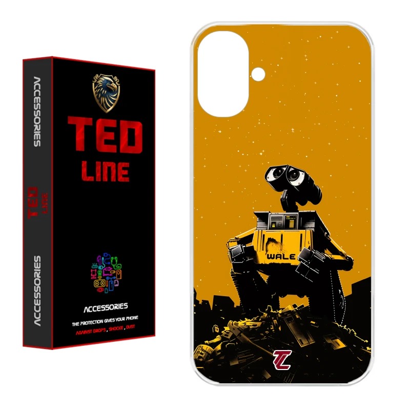 کاور تد لاین طرح ربات والی کد 1133 مناسب برای گوشی موبایل اپل Iphone 16 
