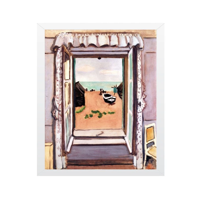 تابلو مدل چاپ رترو پنجره باز در اترتا