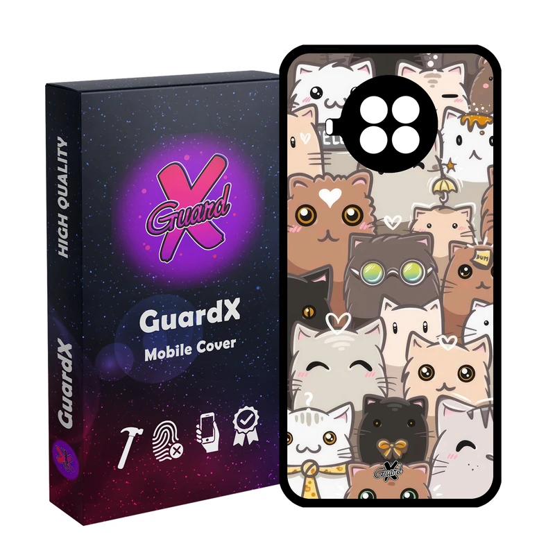 کاور گارد ایکس طرح Cat مدل Glass10674 مناسب برای گوشی موبایل شیائومی MI 10T Lite/Redmi Note 9 Pro 5G/10I 5G