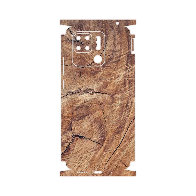 برچسب پوششی ماهوت مدل Wood Texture 5-FullSkin مناسب برای گوشی موبایل شیائومی Redmi 10C