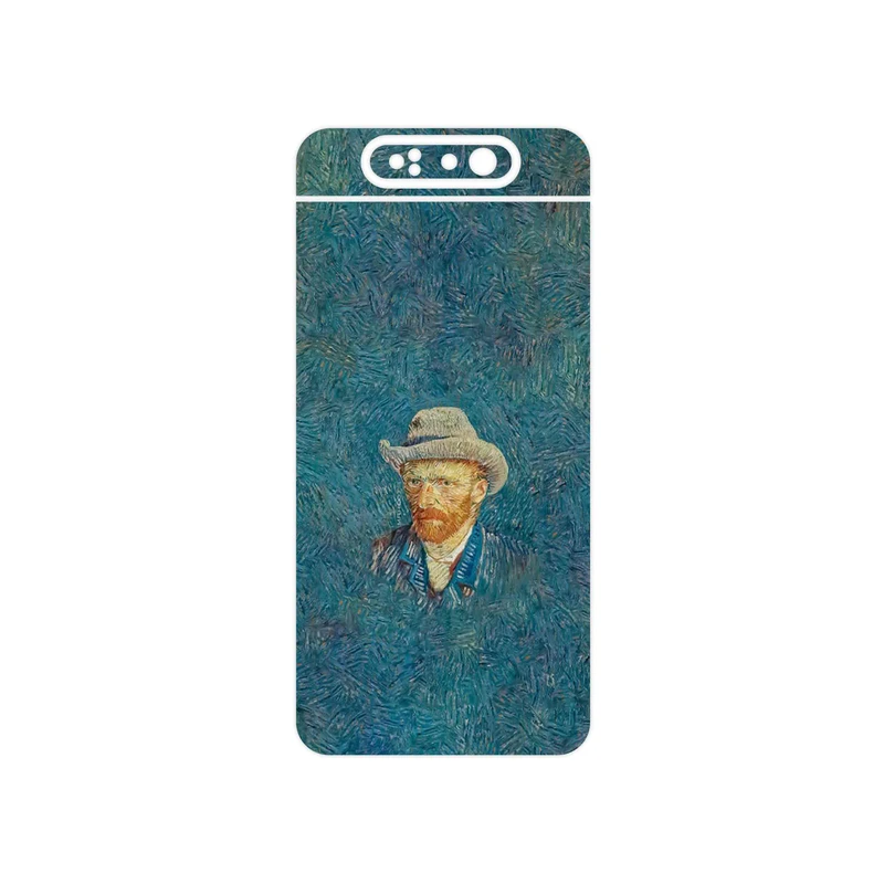 برچسب پوششی ماهوت مدل Self portrait with a gray felt hat مناسب برای گوشی موبایل سامسونگ Galaxy A80