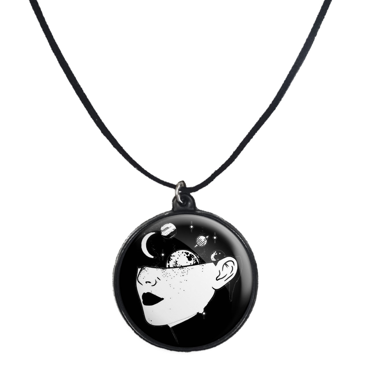 گردنبند پرمانه طرح دخترونه کد pmb.4460 مدل دو طرفه