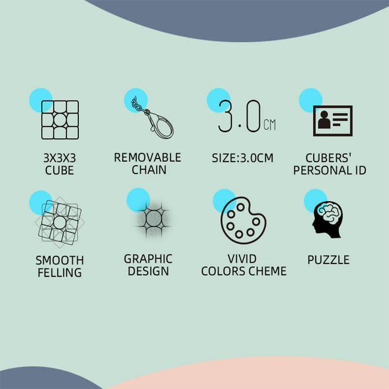 مکعب روبیک کای وای مدل جاکلیدی 3×3