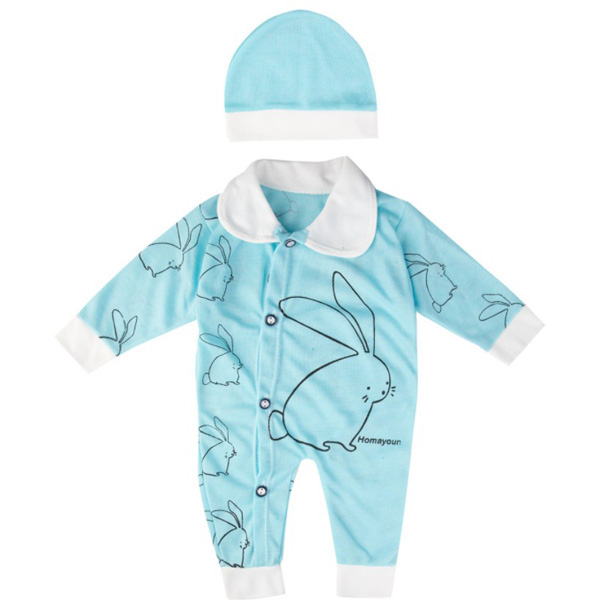 ست سرهمی و کلاه نوزادی مدل L-024