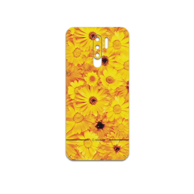 برچسب پوششی ماهوت مدل Yellow-Flower مناسب برای گوشی موبایل شیائومی Redmi 9