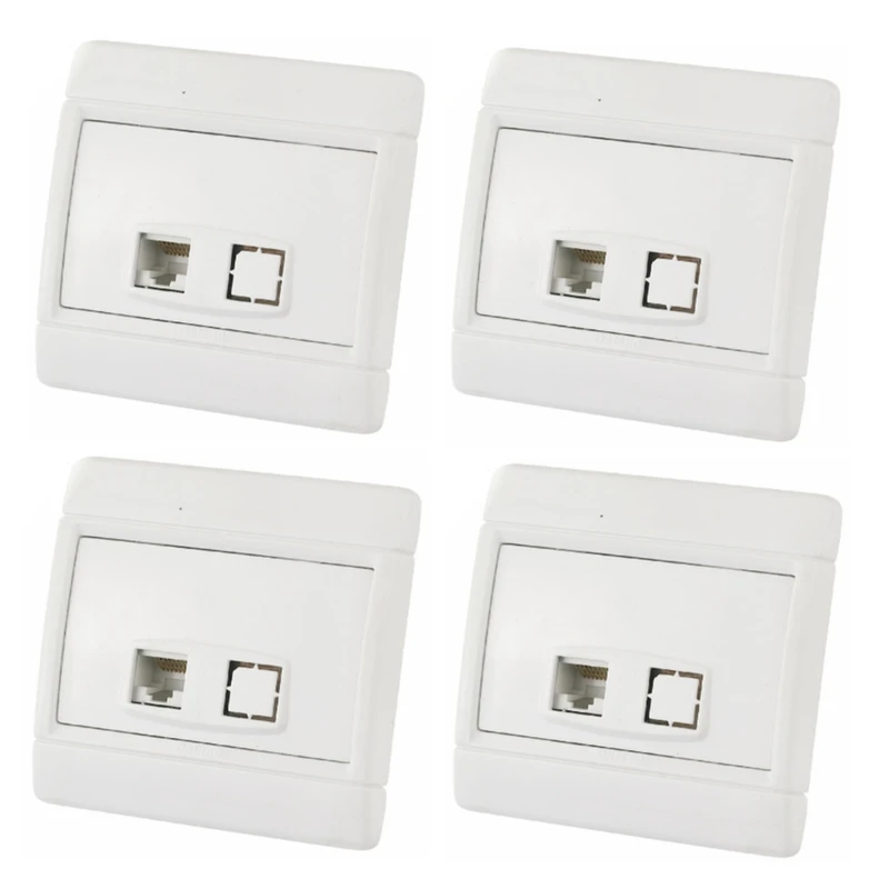 سوکت شبکه دلند مدل CAT6 بسته 4 عددی