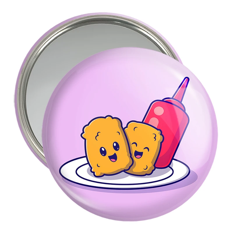 آینه جیبی خندالو مدل فست فود  کد 29470