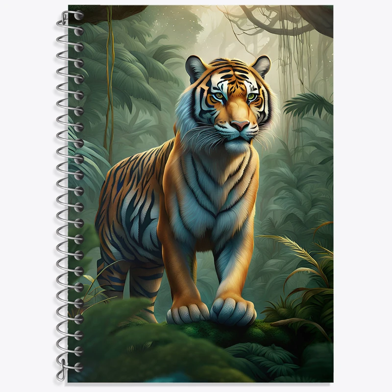 دفتر لغت 50 برگ خندالو طرح ببر کد N4393