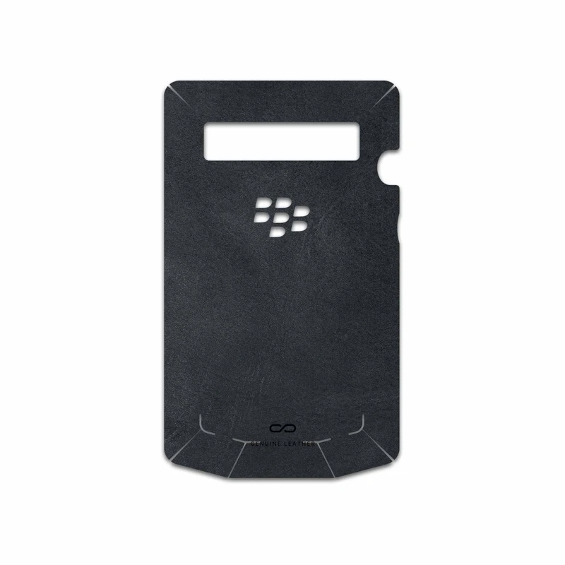 برچسب پوششی ماهوت مدل Graphite-Buffalo-Leather مناسب برای گوشی موبایل بلک بری P9981