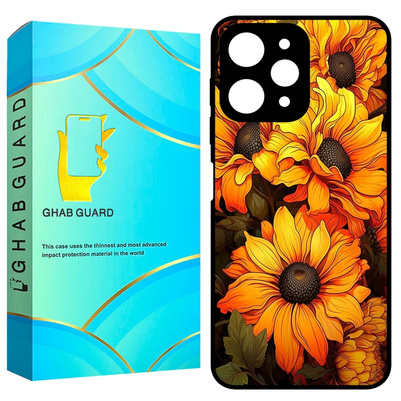 کاور قاب گارد طرح آفتاب گردان مدل GCHPR12 مناسب برای گوشی موبایل شیائومی Redmi 12 4G / Redmi 12 5G / Poco M6 Pro 5G