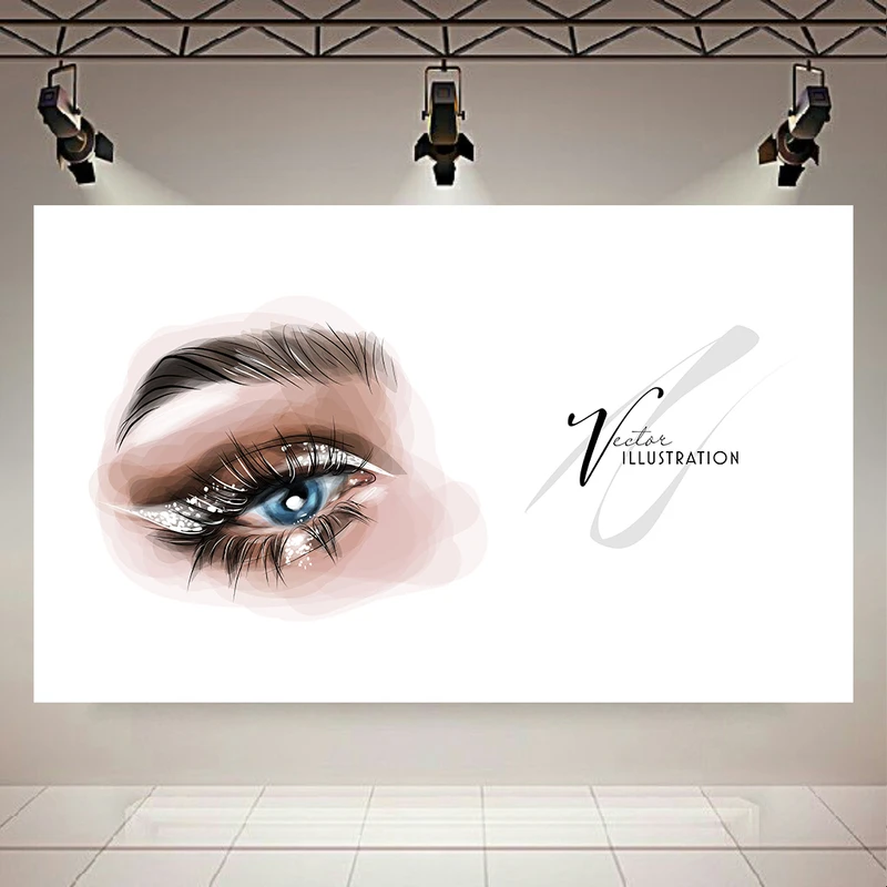 تابلو بوم طرح نقاشی چشم مدل هنری کد AR304649