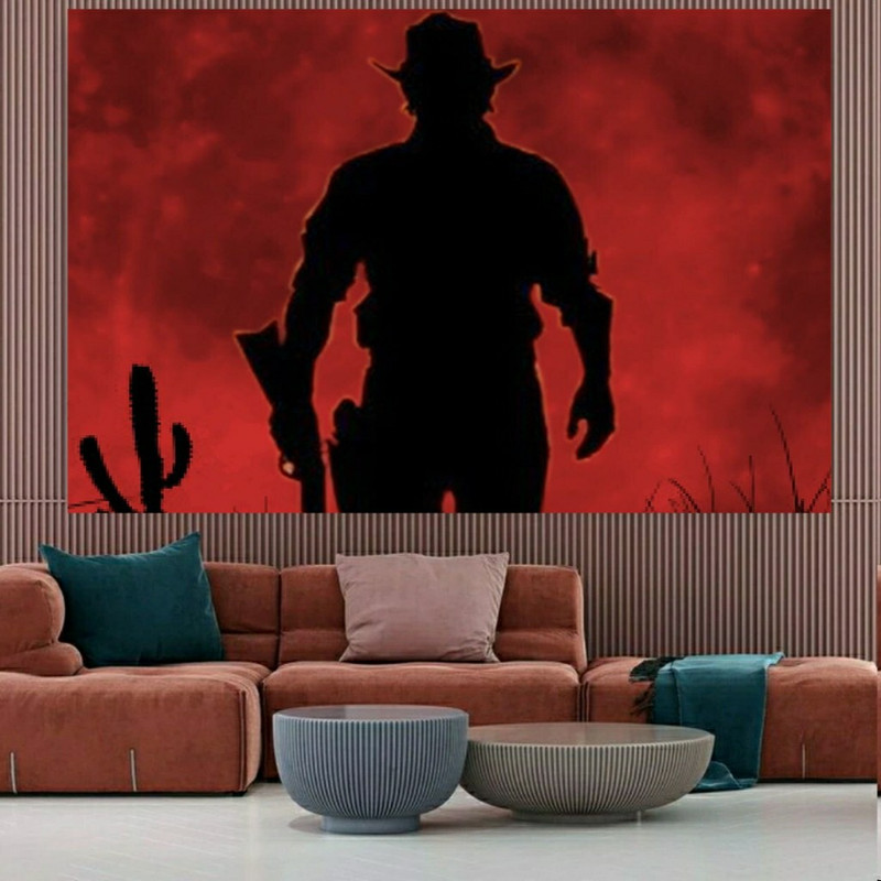 تابلو بوم طرح گیم ردد Red dead redemption 2 مدل SDB6969