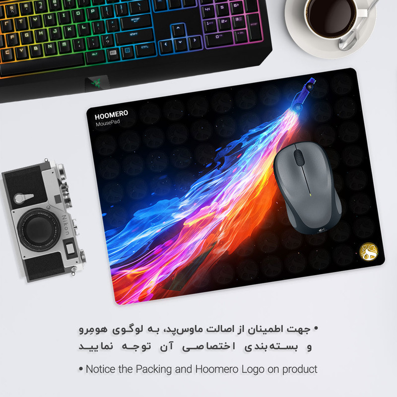 ماوس پد هومرو طرح بازی Rocket League مدل A2267 1