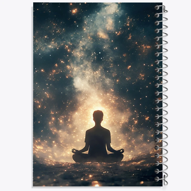 دفتر ژورنال نویسی 50 برگ خندالو مدل نقطه ای طرح مدیتیشن و یوگا کد F6359