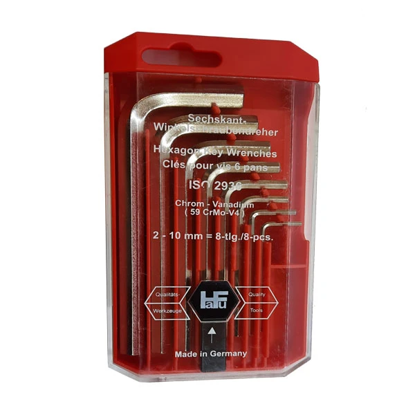 مجموعه 8 عددی آچار آلن هافو مدل CRMO-V4 سایز 10-2 میلی متر