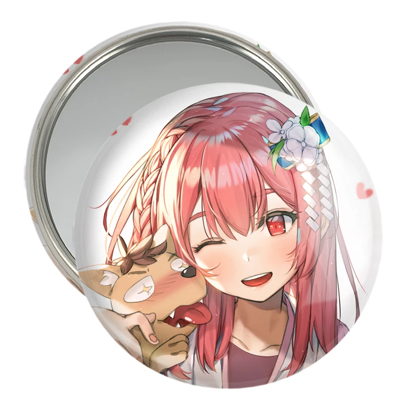 آینه جیبی خندالو مدل ساکوراساوا انیمه کانوجواوکاری  کد 18214