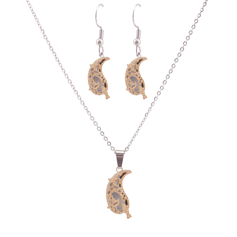 نیم ست زنانه  طرح برگ کد 801