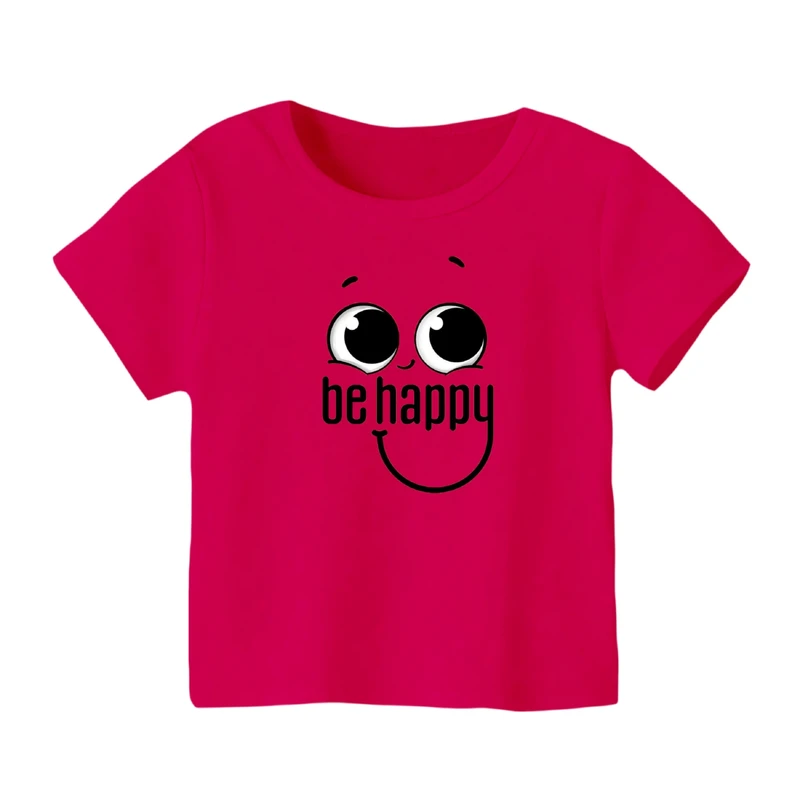 تی شرت آستین کوتاه بچگانه مدل شاد باش