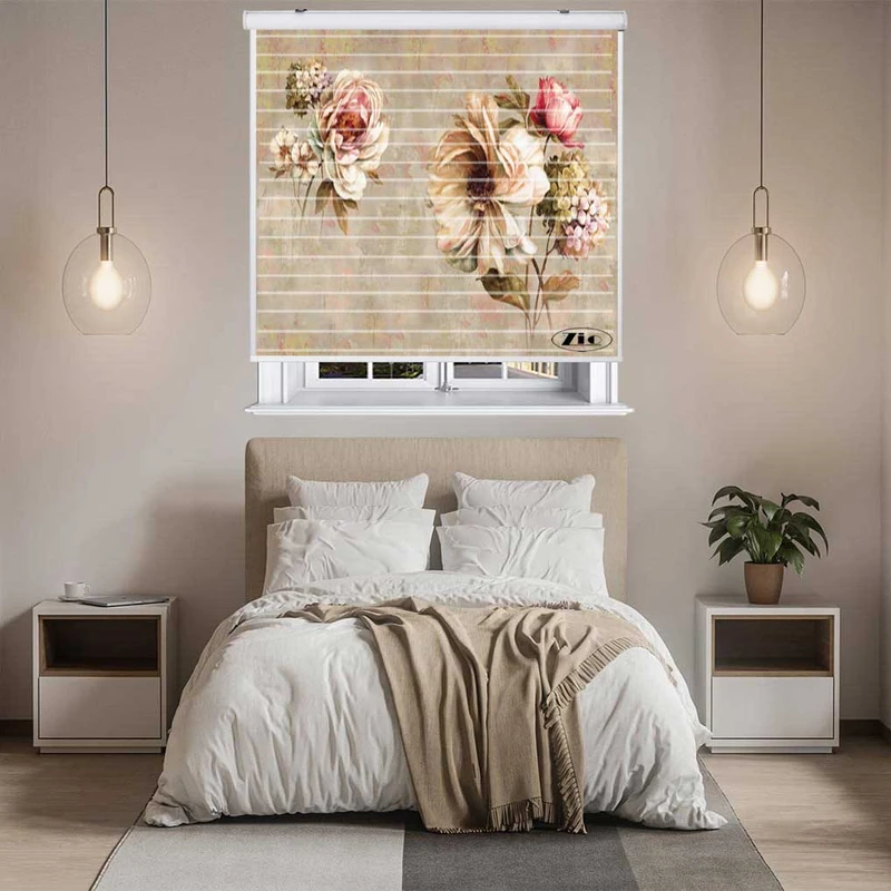 پرده زبرا زیو مدل 3D1090 سایز 150x150 سانتی متر