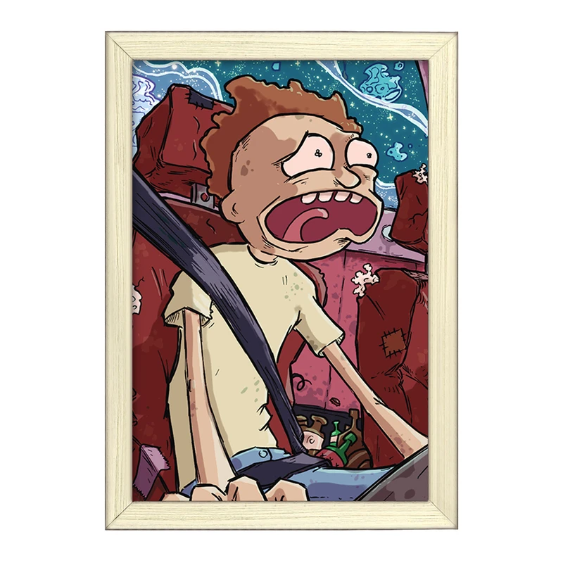 تابلو خندالو طرح انیمیشن ریک و مورتی Rick and Mort کد 26392