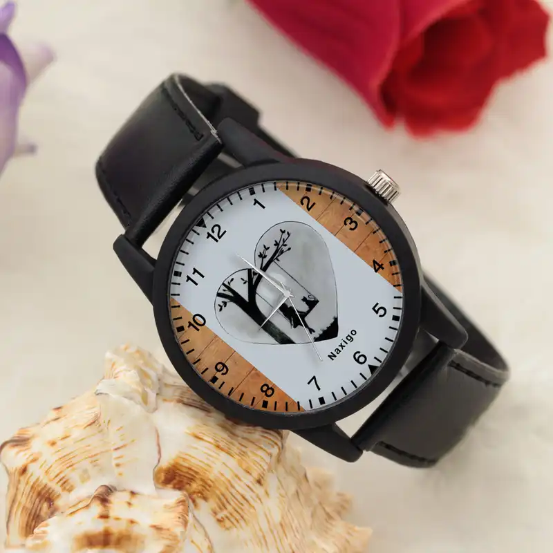 ساعت مچی عقربه ای ناکسیگو مدل دخترانه فانتزی کد LF12602