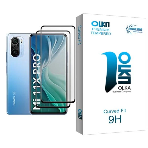محافظ صفحه نمایش کولینگ مدل Olka Glass MIX002 مناسب برای گوشی موبایل شیائومی Mi 11X Pro بسته دو عددی