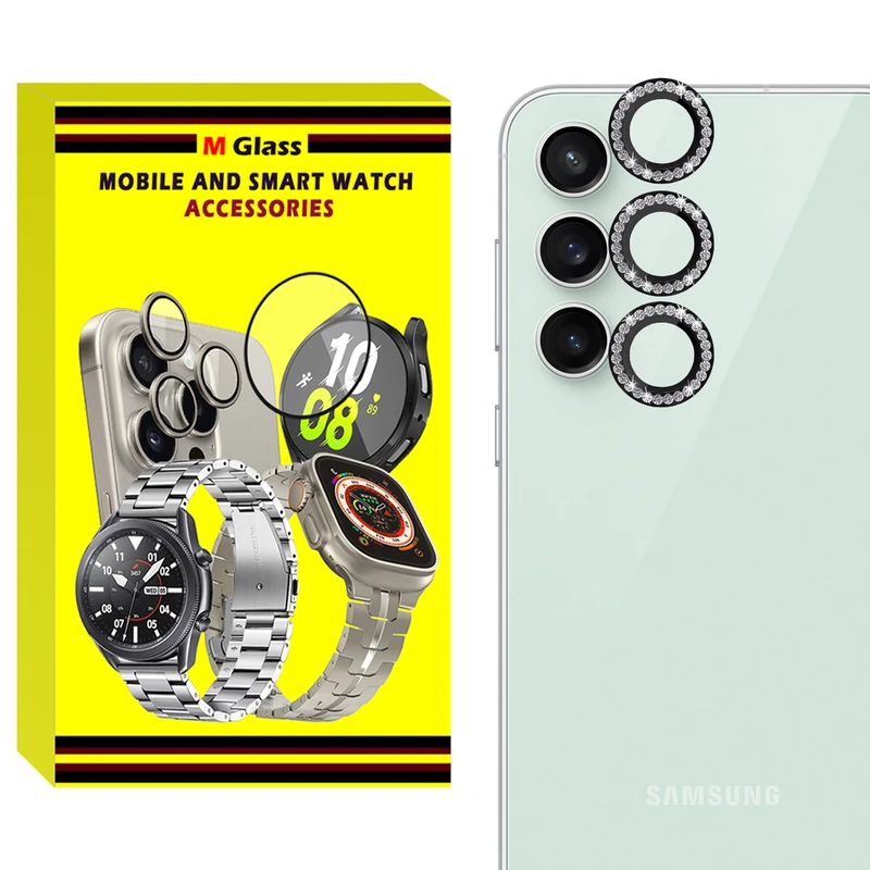 محافظ لنز دوربین فلزی ام‌گلس مدل RNG Diamond MG مناسب برای گوشی موبایل سامسونگ Galaxy A16