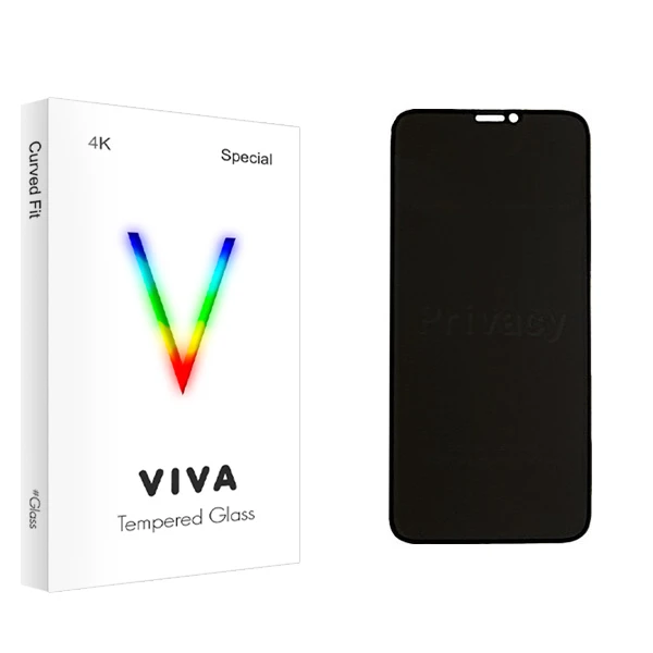 محافظ صفحه نمایش حریم شخصی ویوا مدل 4K مناسب برای گوشی موبایل اپل iPhone X