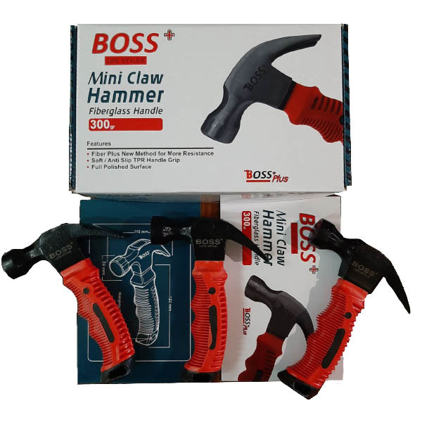 چکش دو شاخ باس مدل 1401 وزن 380 گرم