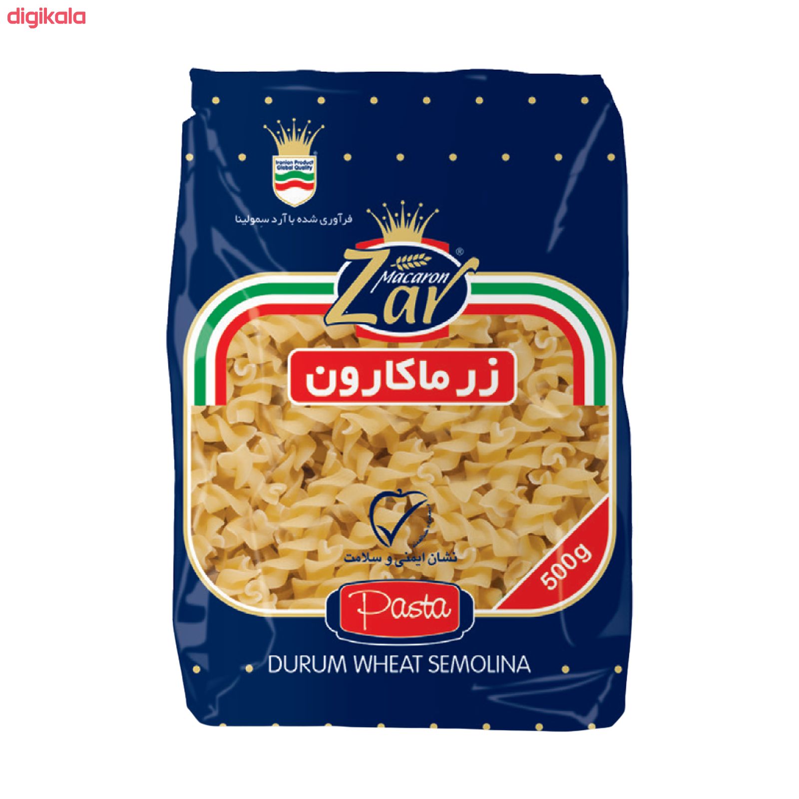 ماکارونی فوسیلی زر ماکارون مقدار 500 گرم main 1 2
