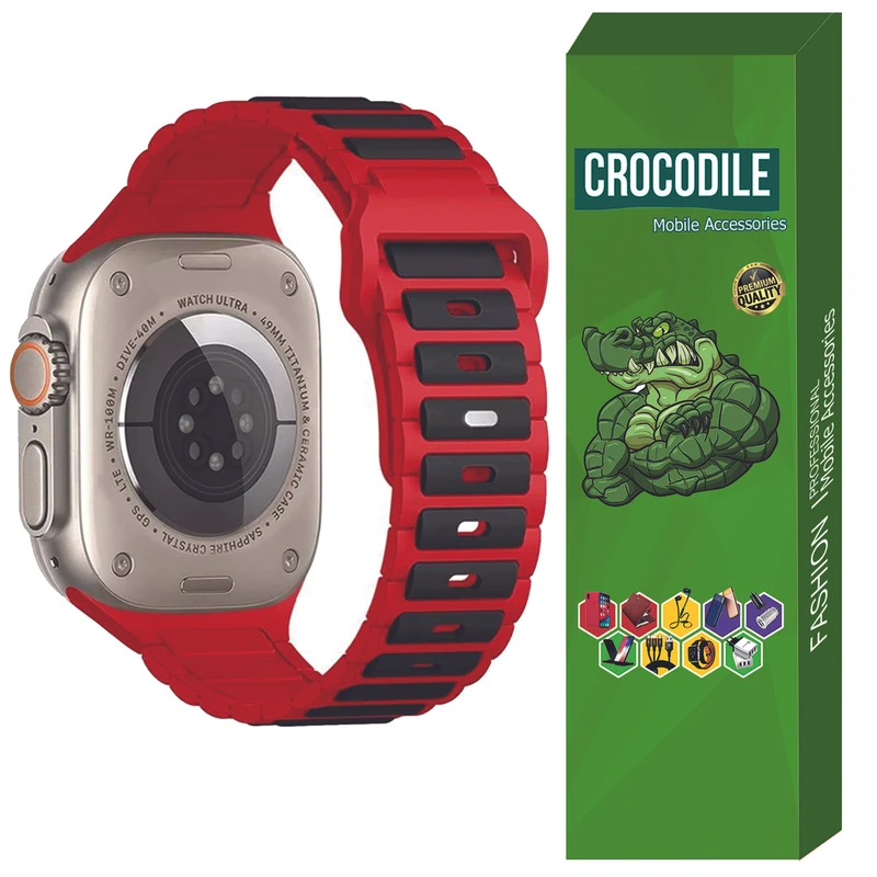 بند کروکودیل مدل Ripple مناسب برای اپل واچ سایز 45 میلی متری سری 7/8/9