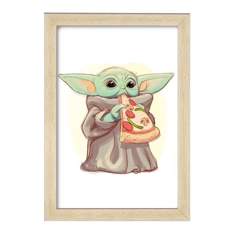 تابلو خندالو مدل یودا سریال جنگ ستارگان کد 26076