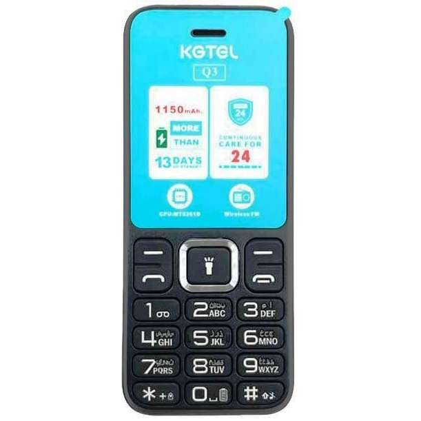 گوشی موبایل کاجیتل مدل q3 دو سیم کارت ظرفیت 32 مگابایت و رم 32 مگابایت