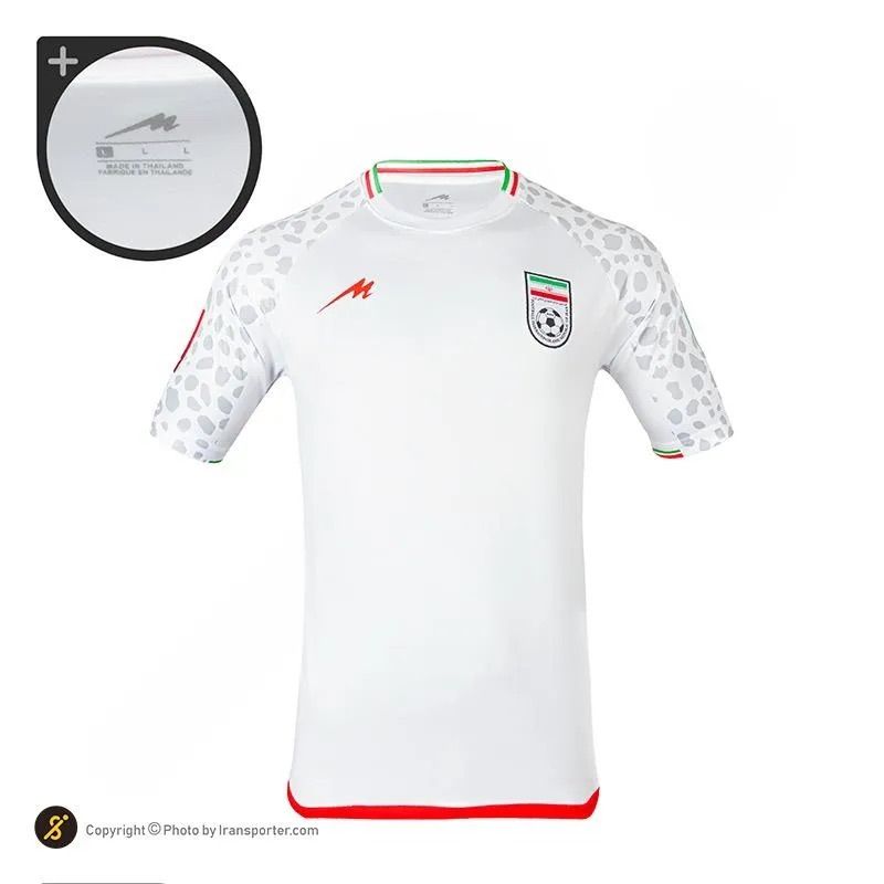 ست تی شرت و شلوارک ورزشی مردانه مروژ مدل ایران جام جهانی قطر کد 2022H -  - 5