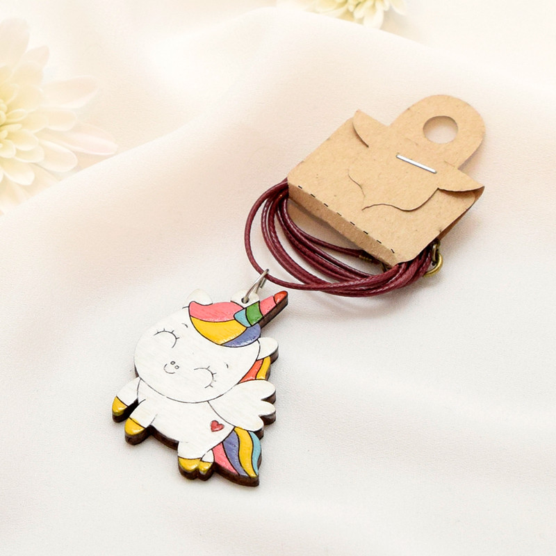 گردنبند دخترانه مدل یونیکورن B21