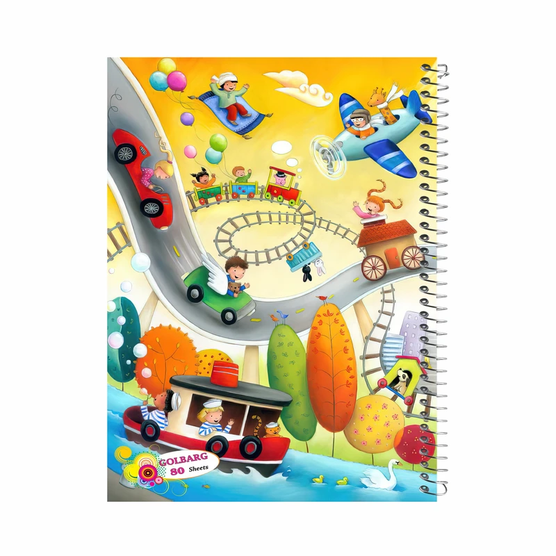 دفتر مشق 80 برگ طرح دخترانه کد 1020