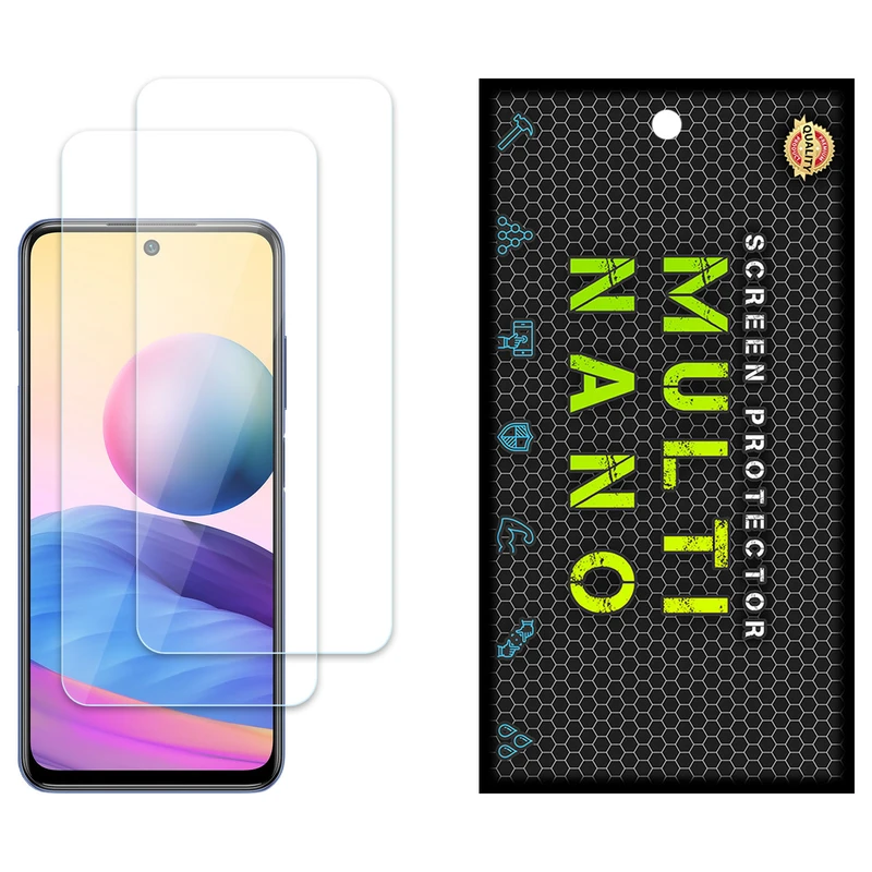 محافظ صفحه نمایش مولتی نانو مدل X-S2N مناسب برای گوشی موبایل شیائومی Redmi Note 10 5G بسته دو عددی