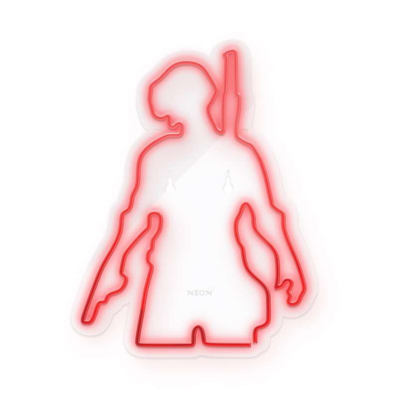 چراغ دیواری نئون دیزاین طرح Pubg-GL_RD