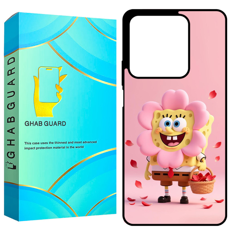 کاور قاب گارد طرح باب اسفنجی مدل GCHPN134 مناسب برای گوشی موبایل شیائومی Redmi Note 13 4G 