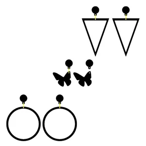 گوشواره دخترانه کد 307 مجموعه 3 عددی