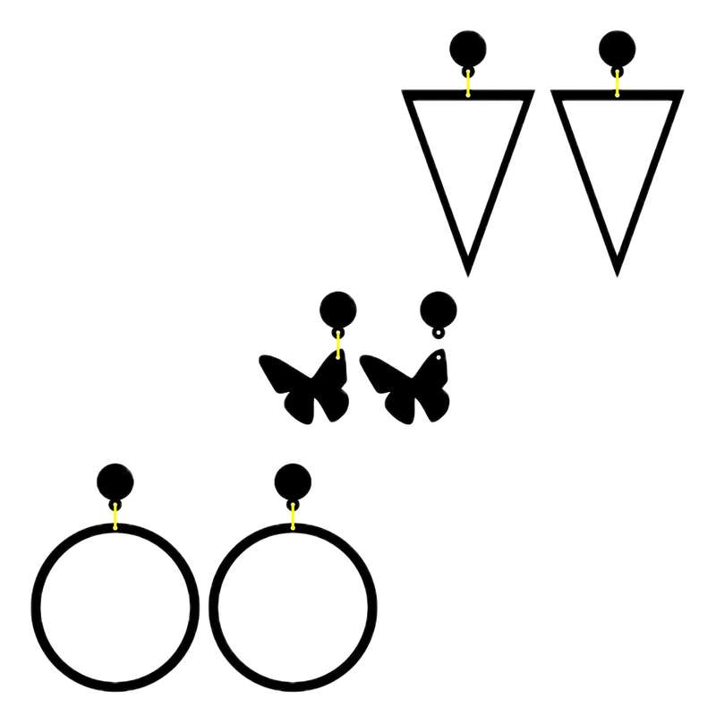 گوشواره دخترانه کد 307 مجموعه 3 عددی گوشواره دخترانه کد 307 مجموعه 3 عددی