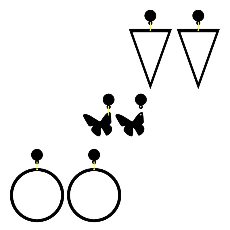 گوشواره دخترانه کد 307 مجموعه 3 عددی گوشواره دخترانه کد 307 مجموعه 3 عددی